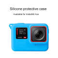 For Insta360 Ace Body Silicone Protective Case with Lens Cap (Blue)