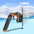 Shutter Trigger + Dome Port Lens Transparent Cover + Floating Hand Grip Diving Buoyancy Stick wit...