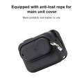 For Insta360 GO 3 Camera Body Charging Case Silicone Case with Lens Cap & Strap (Black)