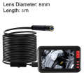 P20 4.3 Inch Screen Display HD1080P Inspection Endoscope with 8 LEDs, Length: 5m, Lens Diameter: ...