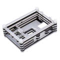 9 Layers Acrylic Box Shell Case with Cooling Fan Hole for Raspberry pi 3(Black)