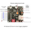 DY-HV20T 12V/24V 10W/20W Voice Playback Module MP3 Music Player UART I/O Trigger Amplifier Board ...