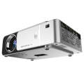 T6 3500ANSI Lumens 1080P LCD Mini Theater Projector, Standard Version, US Plug(Silver)