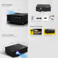 UC68+ 40ANSI 1024 x 600P Home Theater Multimedia HD LED Projector,  Support USB/SD/HDMI/VGA/IR