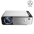 T6 2000ANSI Lumens 1080P LCD Mini Theater Projector, Phone Version, UK Plug(Silver)