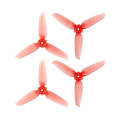 RCSTQ 2 Pairs Clear Color Quick-release Propellers for DJI FPV(Red)
