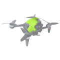 Sunnylife FV-Q9333 Drone Body Top Protective Cover for DJI FPV (Green)