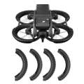 For DJI Avata STARTRC Drone Propeller TPU Protective Guard Anti-collision Ring Cover(Black)