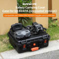For DJI Avata Sunnylife AQX-6-U Upgraded Waterproof Shockproof Safety Carry Case Storage Bag (Black)