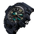 SKMEI 1155B Multifunctional Men Outdoor Sports Noctilucent Waterproof Large Dial Wrist Watch(Deni...