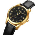 SKMEI 9058 Multifunctional Outdoor Fashion Waterproof Gold Shell Quartz Wrist Watch(Women Style B...