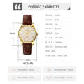 SKMEI 9058 Multifunctional Outdoor Fashion Waterproof Gold Shell Quartz Wrist Watch(Women Style G...
