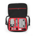 LS4456 Portable Drone PU Shoulder Storage Bag Handbag for DJI Mavic Mini 2(Black + Red Liner)