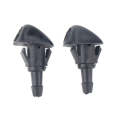 2 PCS Windshield Washer Wiper Jet Water Spray Nozzle + Hose Connector Set 76810S10A02 for Honda