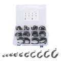 62 PCS Car Rubber Cushion Pipe Clamps 304 Stainless Steel Clamps