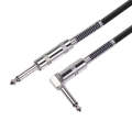 TC048SL 6.35mm Plug Straight to Elbow Electric Guitar Audio Cable, Cable Length:10m