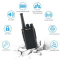 RETEVIS RT67 2W 16CHS FRS License-free Two Way Radio Mini Handheld Walkie Talkie, US Plug(Black)