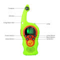 1 Pair RETEVIS RT75 0.5W US Frequency 22CHS FRS License-free Children Handheld Walkie Talkie(Green)