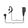 RETEVIS R-111 M Head 2 Pin PTT Adjustable Volume Earphone Microphone for Motorola GP68/GP88/GP300...