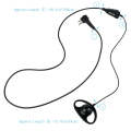 RETEVIS R-122 2 Pin D Shape Soft Ear Hook Earphone Microphone for Motorola GP68/GP88/GP300/2000/C...
