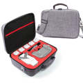 Grey Canvas Single Shoulder Storage Bag Shockproof Waterproof Travel Carrying Cover Hard Case for...