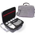 Grey Canvas Single Shoulder Storage Bag Shockproof Waterproof Travel Carrying Cover Hard Case for...