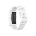 Smart Watch Silicon Watch Band for Fitbit Inspire HR(White)