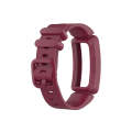 Smart Watch Silicon Watch Band for Fitbit Inspire HR(Wire Red)