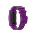Smart Watch Silicon Watch Band for Fitbit Inspire HR(Dark Purple)