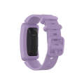 Smart Watch Silicon Watch Bandfor Fitbit Inspire HR(Light Purple)