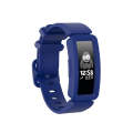 Smart Watch Silicon Watch Band for Fitbit Inspire HR(Dark Blue)