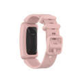 Smart Watch Silicon Watch Band for Fitbit Inspire HR(Light Pink)
