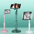 Desktop Stand Mobile Phone Tablet Live Broadcast Stand Telescopic Disc Stand(White)