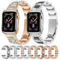 Three-beads Diamond + Gemstone Watch Band For Apple Watch Series 9&8&7 41mm / SE 3&SE 2&6&SE&5&4 ...