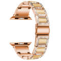 Three-beads Diamond + Gemstone Watch Band For Apple Watch Ultra 49mm&Watch Ultra 2 49mm / Series ...