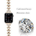 Sector Shape Diamond Metal Watch Band For Apple Watch Series 9&8&7 41mm / SE 3&SE 2&6&SE&5&4 40mm...
