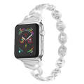 Diamond Stainless Steel Watch Band For Apple Watch Series 9&8&7 41mm / SE 3&SE 2&6&SE&5&4 40mm / ...