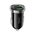 hoco Z44 Leading PD 20W USB-C / Type-C + QC 3.0 USB Car Charger(Black)