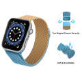 Gradient Color Milan Watch Band For Apple Watch Series 7 41mm/6&SE&5&4 40mm/3&2&1 38mm(Blue Rose ...