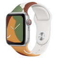 Morandi Series Contrast Color Silicone Watch Band For Apple Watch Ultra 49mm&Watch Ultra 2 49mm /...
