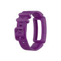 For Fitbit Inspire HR / Ace 2 Silicone Smart Watch  Watch Band(Purple)