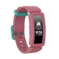 For Fitbit Inspire HR / Ace 2 Silicone Smart Watch  Watch Band(Red + Green Buckle)