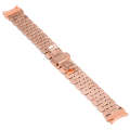 For Samsung Galaxy Watch4 40mm/44mm Seven-bead Stainless Steel Watch Band(Rose Gold)