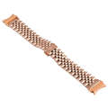 For Samsung Galaxy Watch4 40mm/44mm Five-bead Stainless Steel Watch Band(Rose Gold)