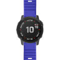 For Garmin Fenix 6 22mm Silicone Smart Watch Watch Band(Sapphire Blue)