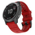 For Garmin Fenix 6 22mm Silicone Smart Watch Watch Band(Red)