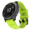 For Garmin Fenix 6 22mm Silicone Smart Watch Watch Band(Green)