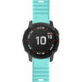 For Garmin Fenix 6 22mm Silicone Smart Watch Watch Band(Mint Green)