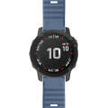 For Garmin Fenix 6 22mm Silicone Smart Watch Watch Band(Cyan)