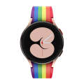 For Samsung Galaxy Watch4 / Watch4 Classic Silicone Printing Watch Band(Rainbow)